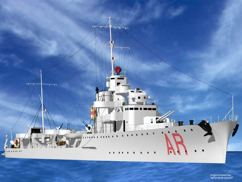 1945 Cofano Cacciatorpediniere Artiglieri Le monde de